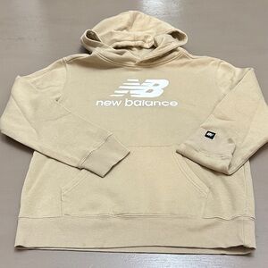 New Balance Beige Sweatshirt with Logo Patch